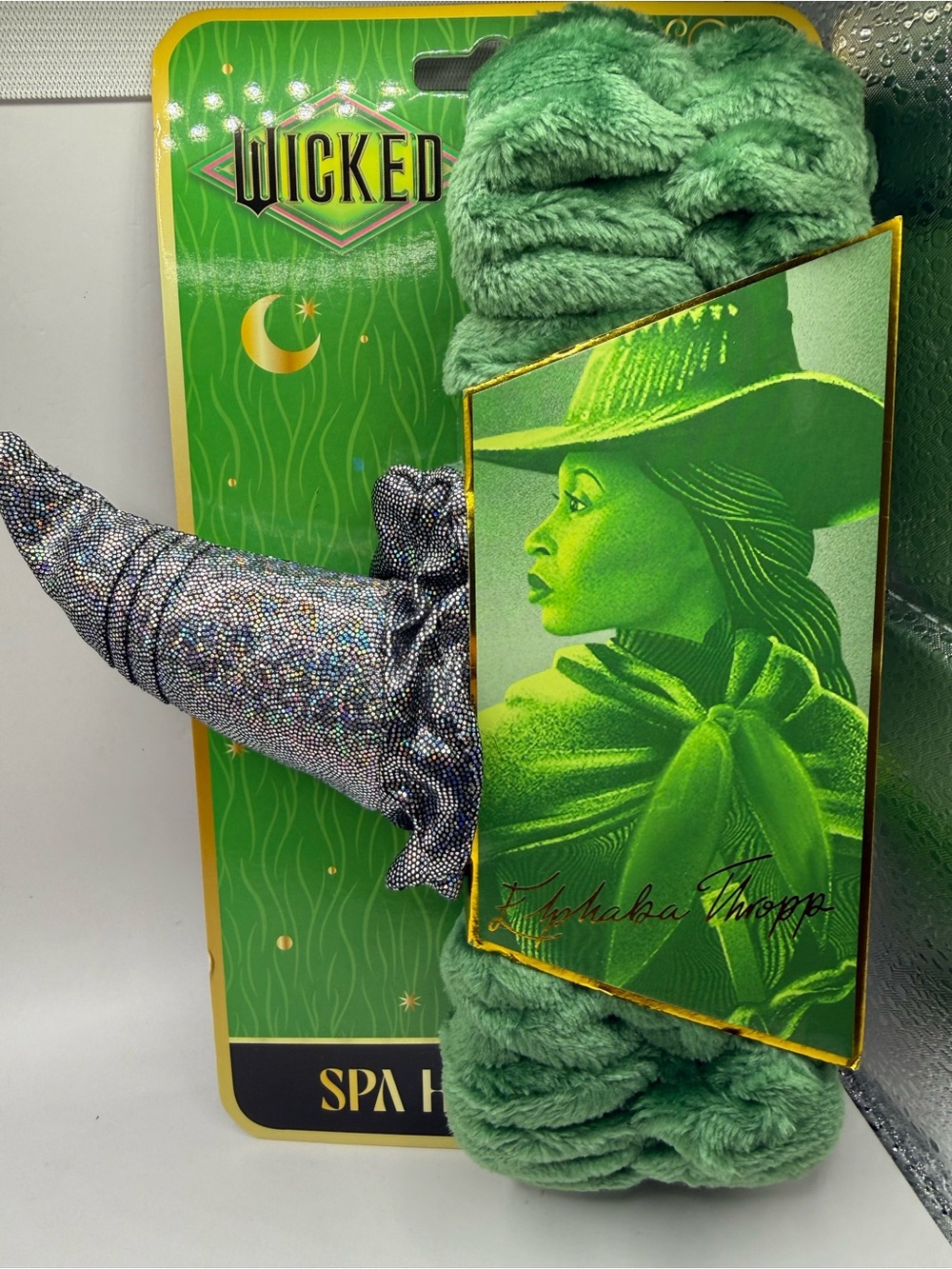 Wicked Elphaba Spa Headband Set Soft Cozy Make-up After the Shower Brand New